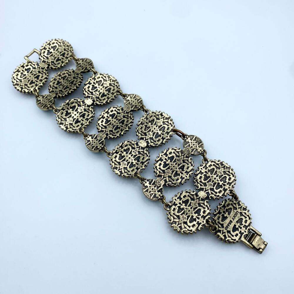 LUCKY BRAND Bracelet Blue Cabochon Sodalite Wide Southwest 7 1/2" - 75 Retail - Picture 5 of 6